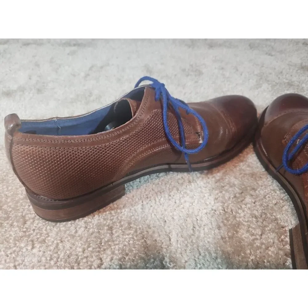 Steve Madden Shoes Men's P-Lesko Brown Leather Oxford Size 9.5